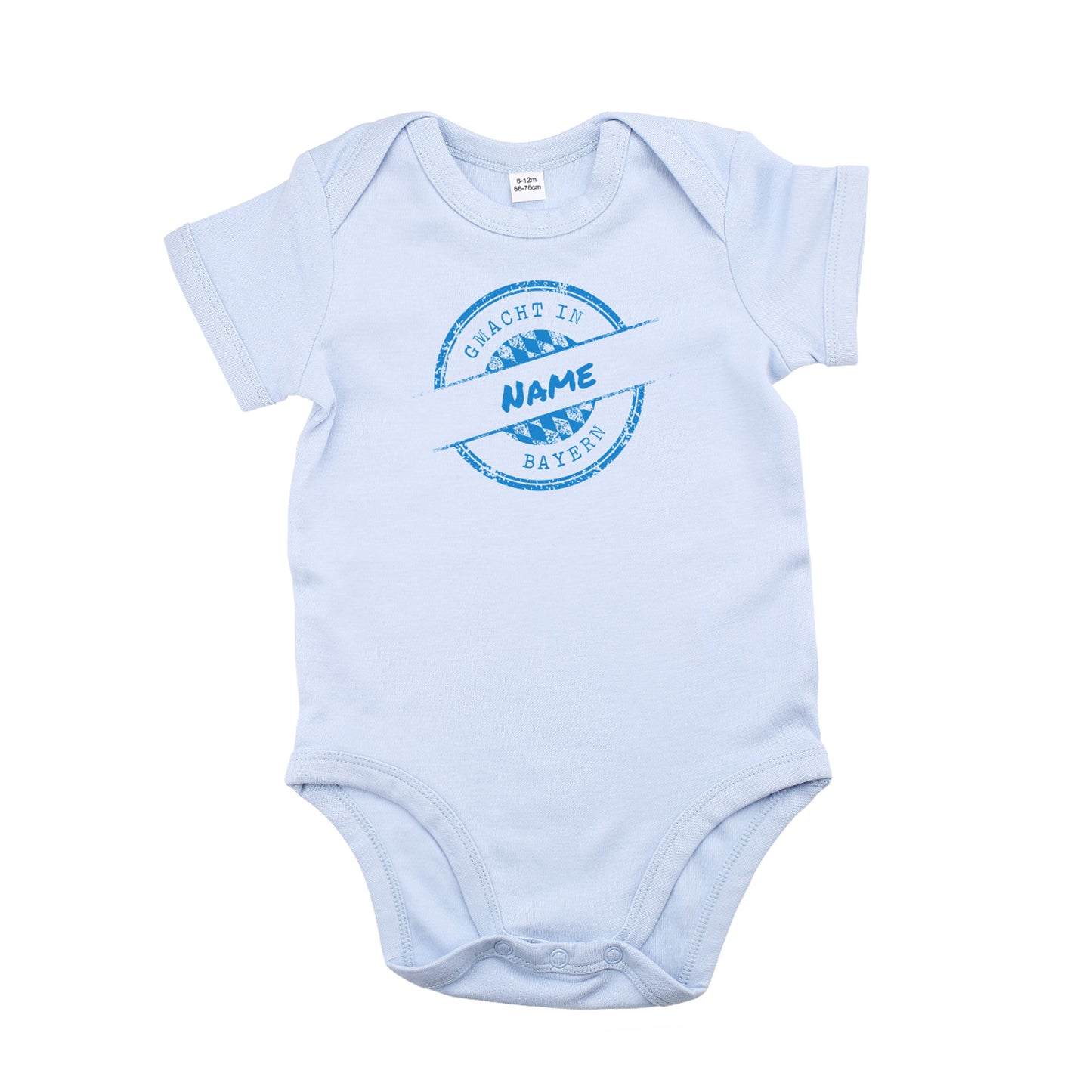 hellblauer Baby Body "gemacht in Bayern"