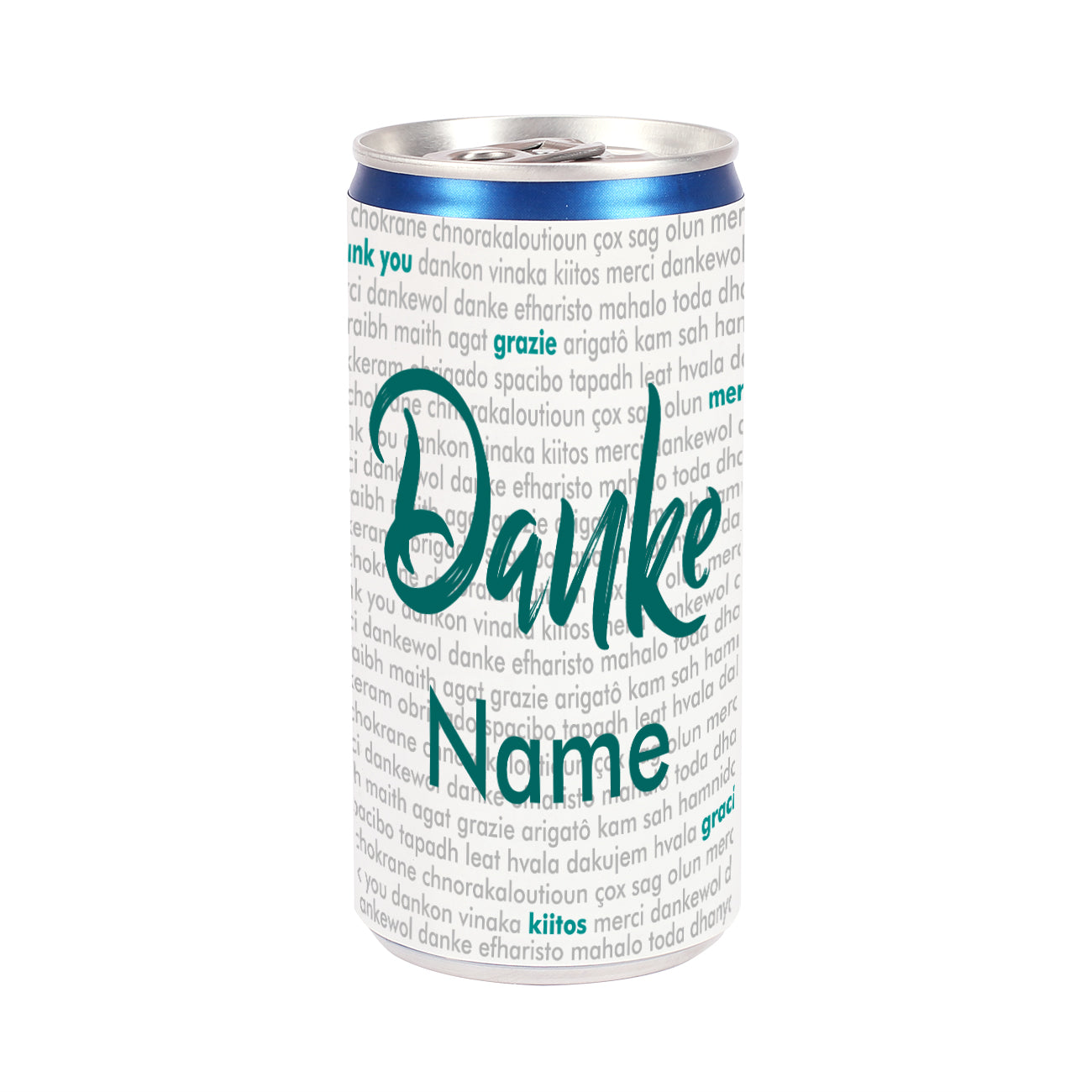 City Secco Dose mit Name - Danke