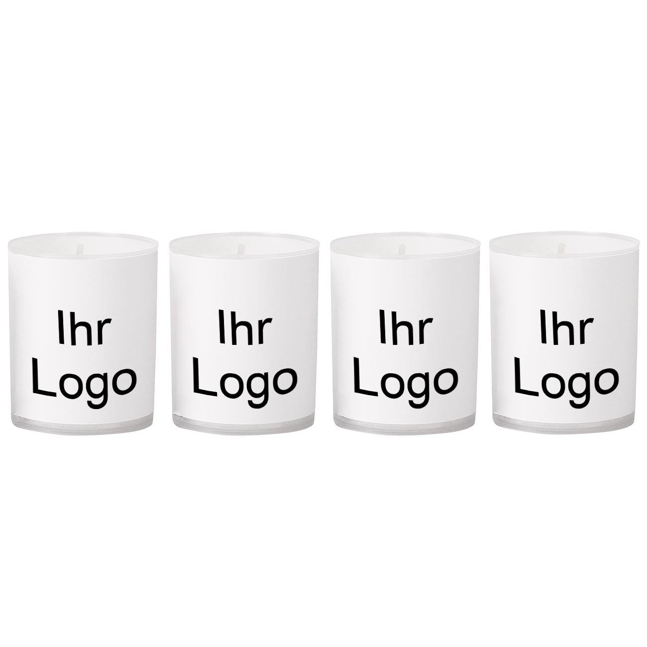 Teelichter im 4er Set mit Ihrem Logo