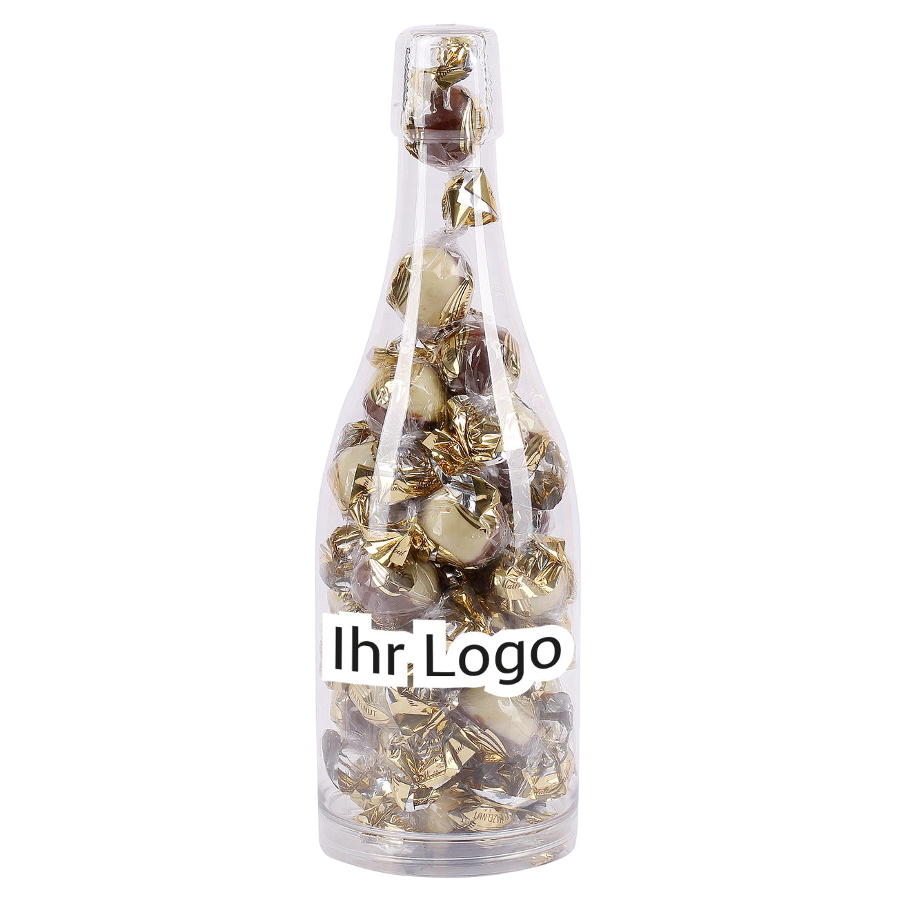 Pralinenflasche inkl. Druck des Logos