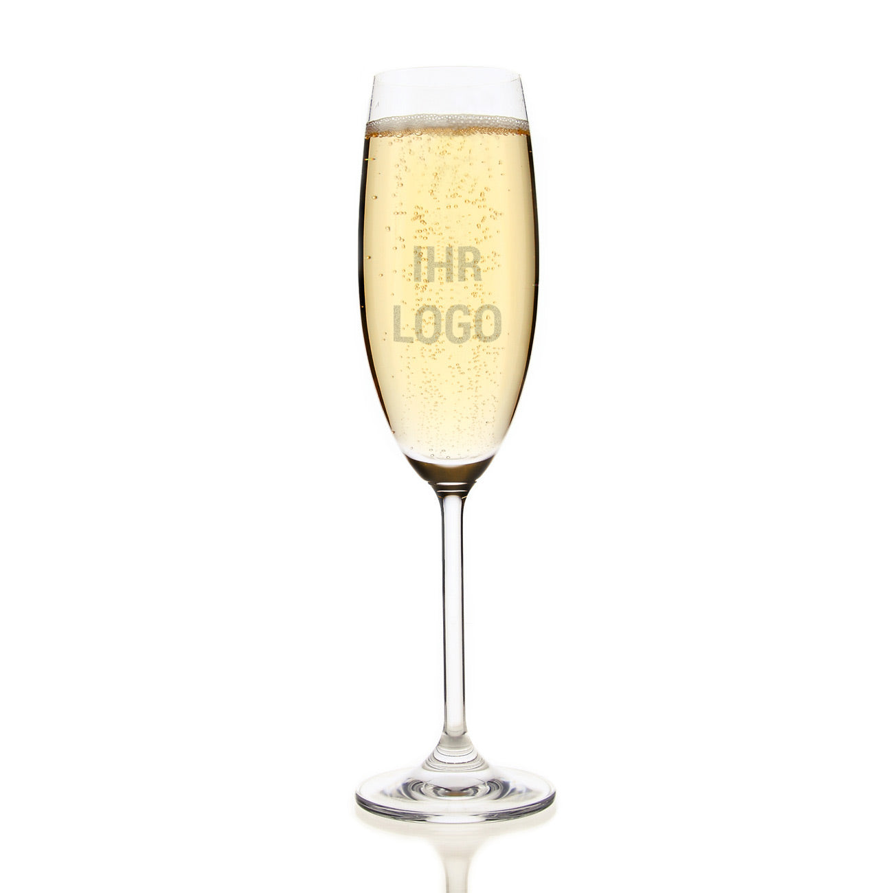 Sektglas mit Logo graviert – Hochwertiges Werbegeschenk