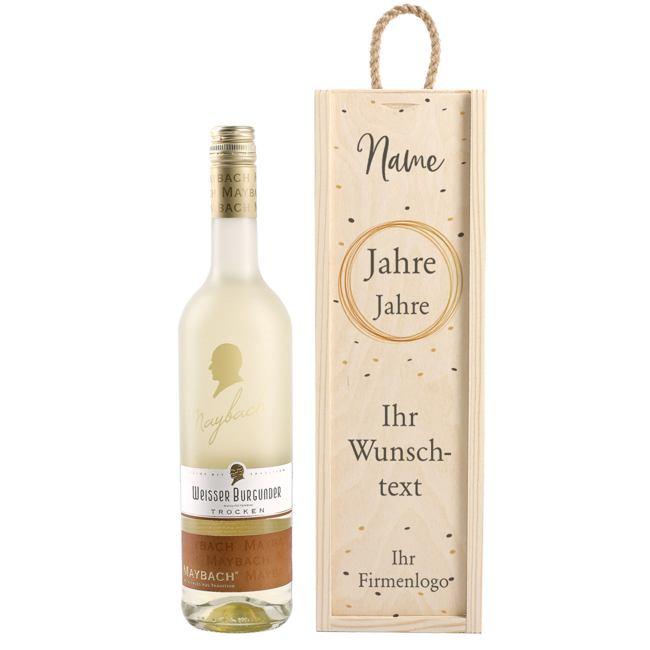 Personalisiertes Wein-Geschenkset zum Jubiläum
