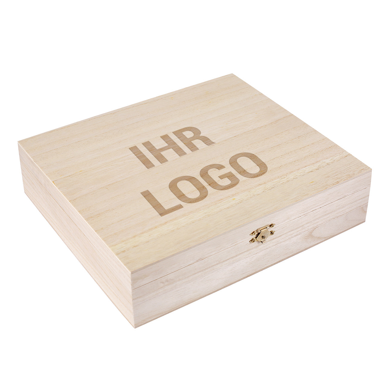 Gravierte Teebox in drei versch. Größen mit Firmenlogo