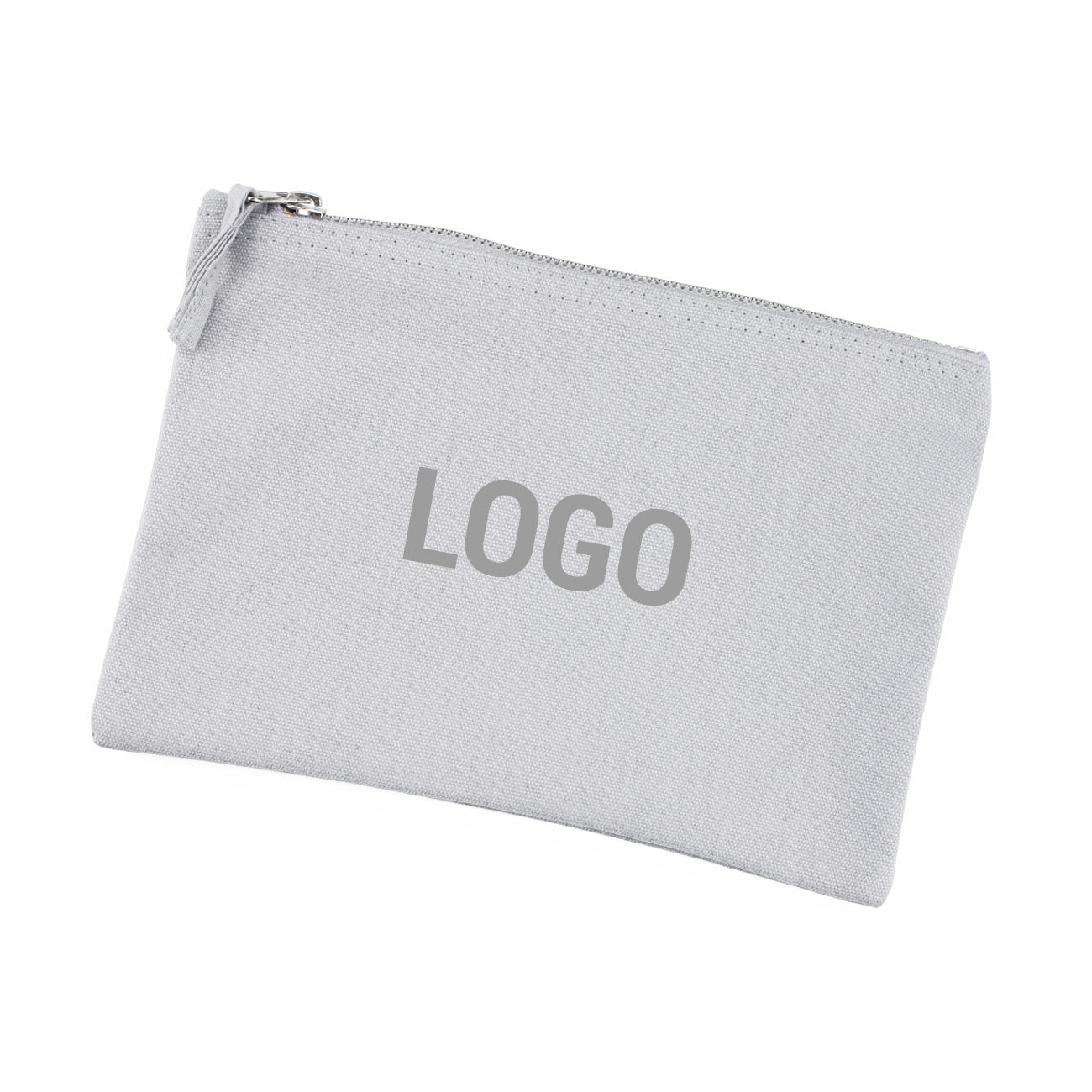 Beautycase, grau, inkl. Druck des Logos in zwei versch. Größen