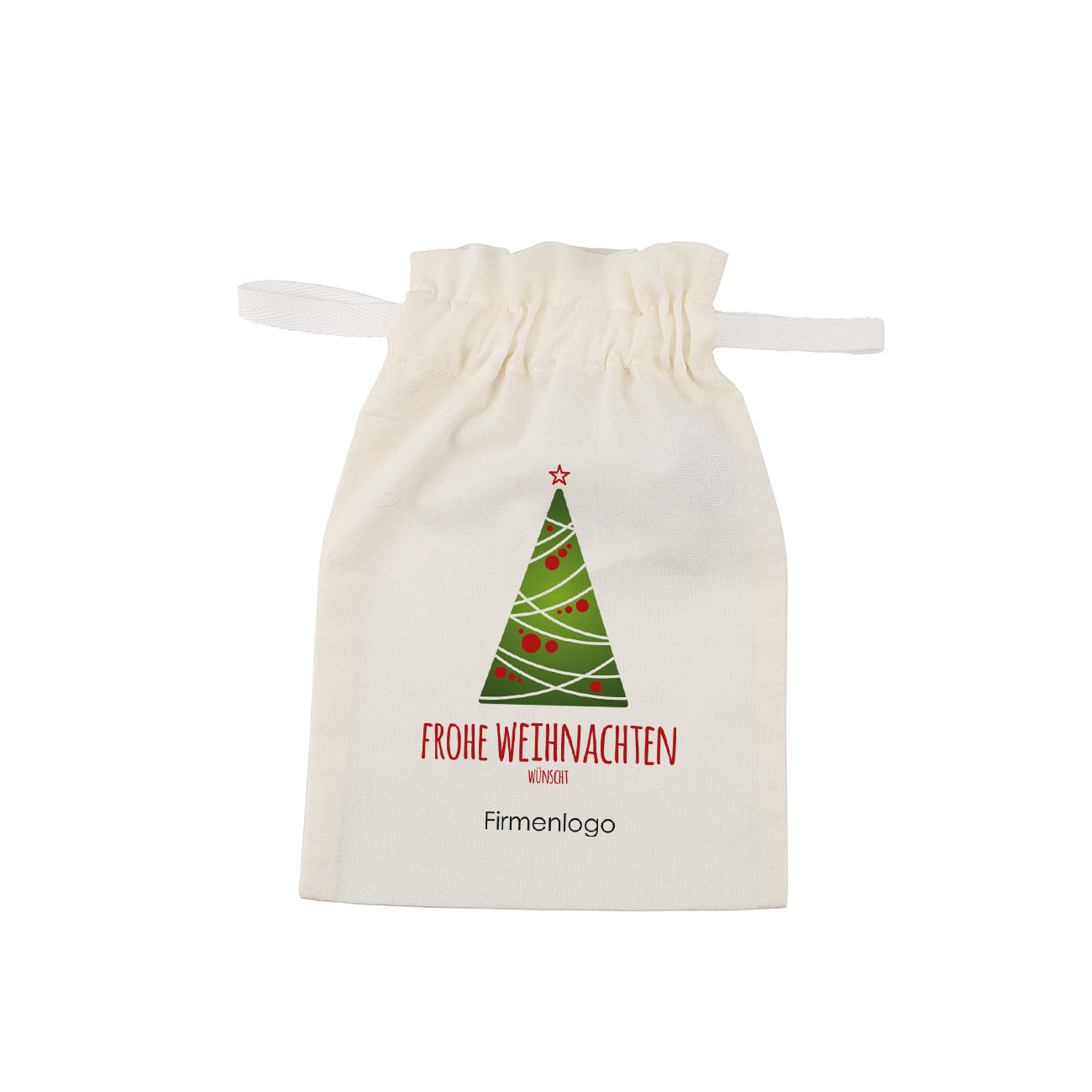 Geschenksäckchen zu Weihnachten mit Ihrem Firmenlogo