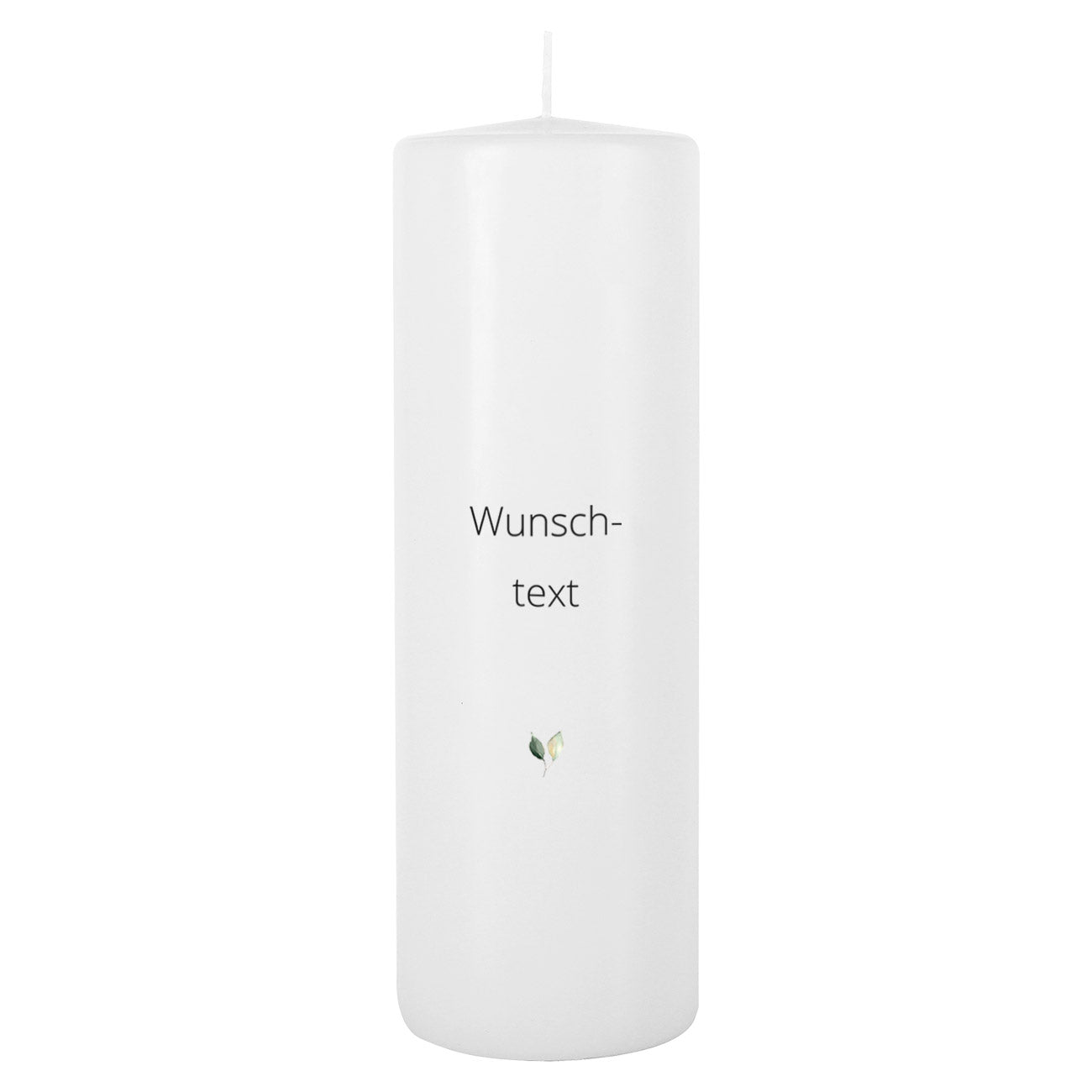 Hochzeitsblütenkerze mit Wunschtext