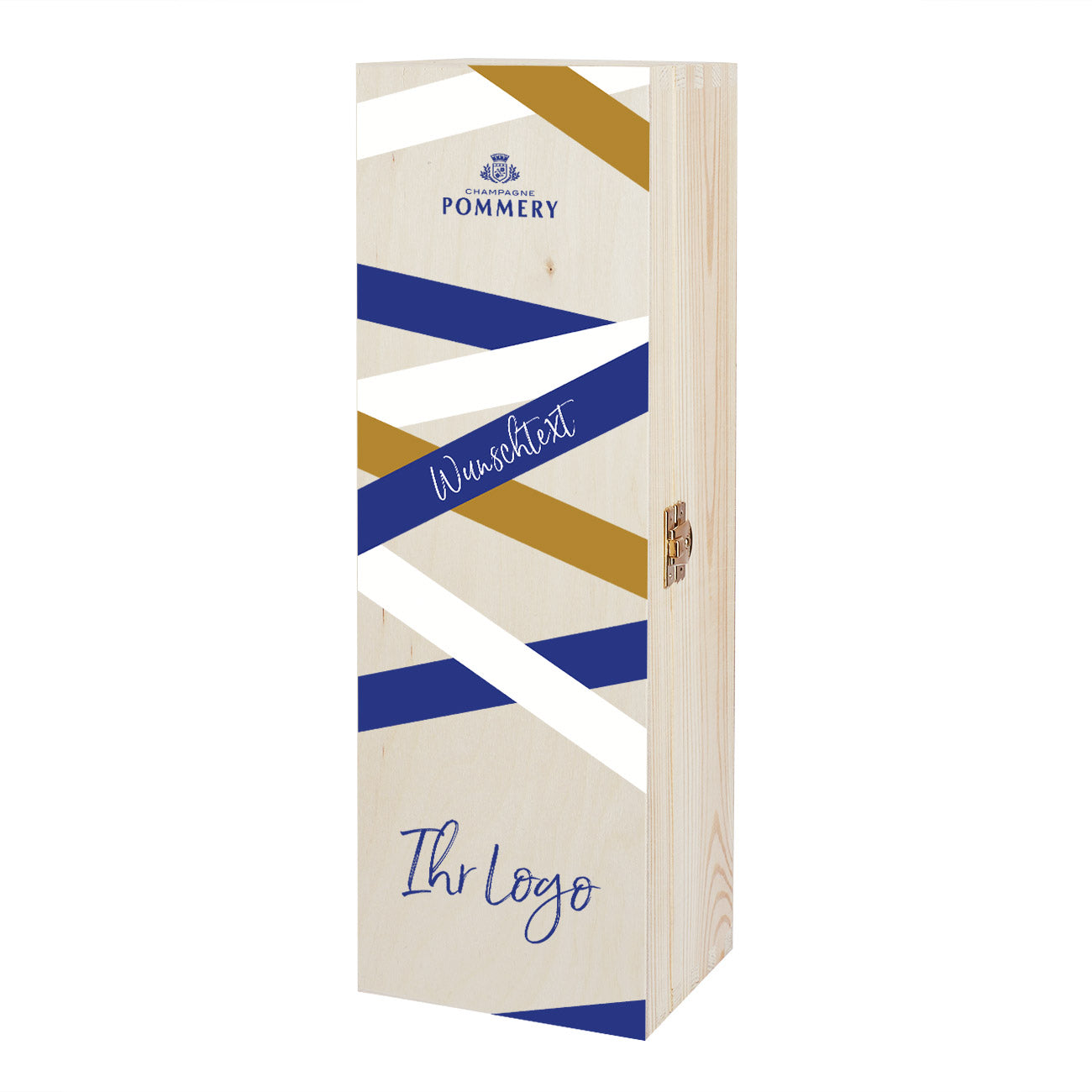 Holzbox "Pommery" - Lignes Bleu