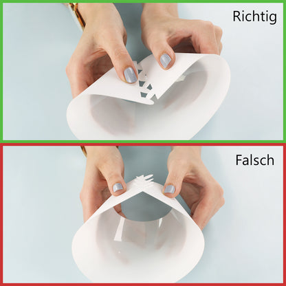 Lichthülle 10er Set "Herz" mit Namen und Datum