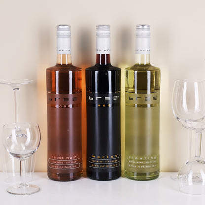 Wein zur Rente mit bedruckter Verpackung, Name, Wunschtext und BREE Wein