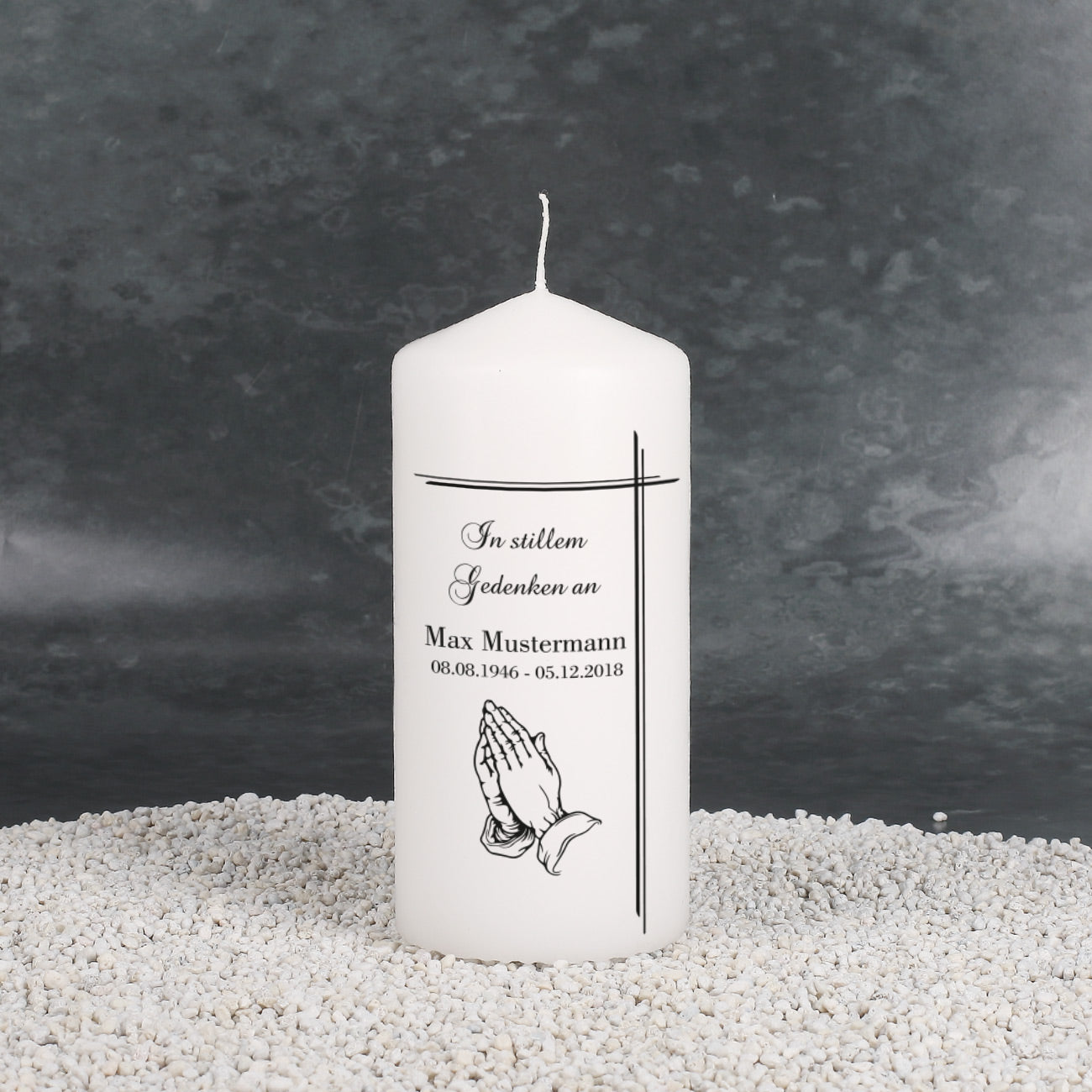 Musterkerze -  In stillem Gedenken