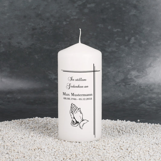 Musterkerze -  In stillem Gedenken