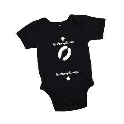 schwarzer Baby Body "Weißwurscht"