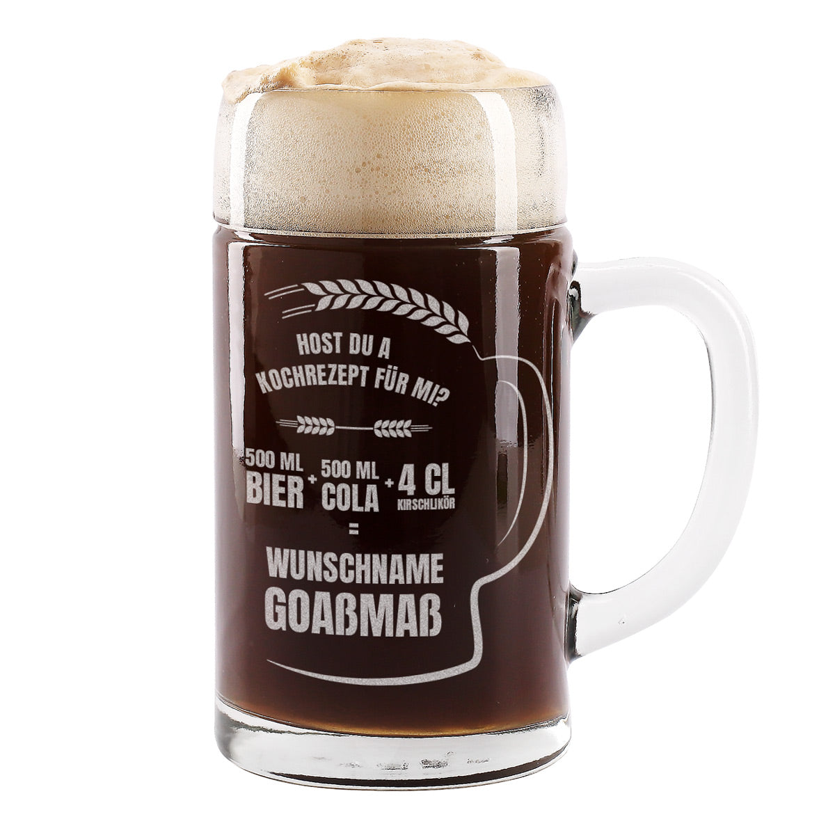 Maßkrug "Goaßmaß" mit Wunschname