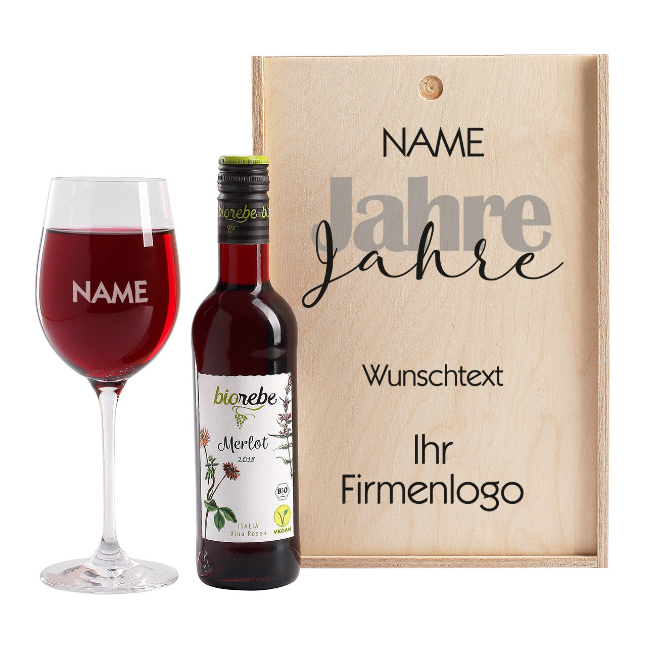 Wein-Geschenkset zum Jubiläum