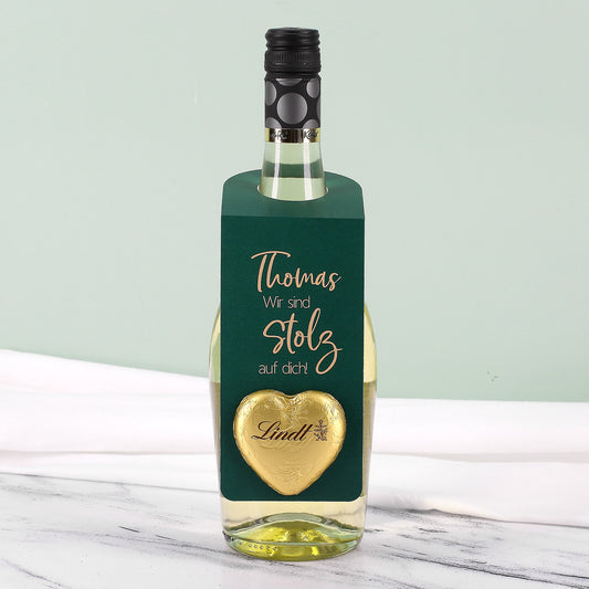 Geschenkset zur bestandenden Prüfung mit Käfer Secco