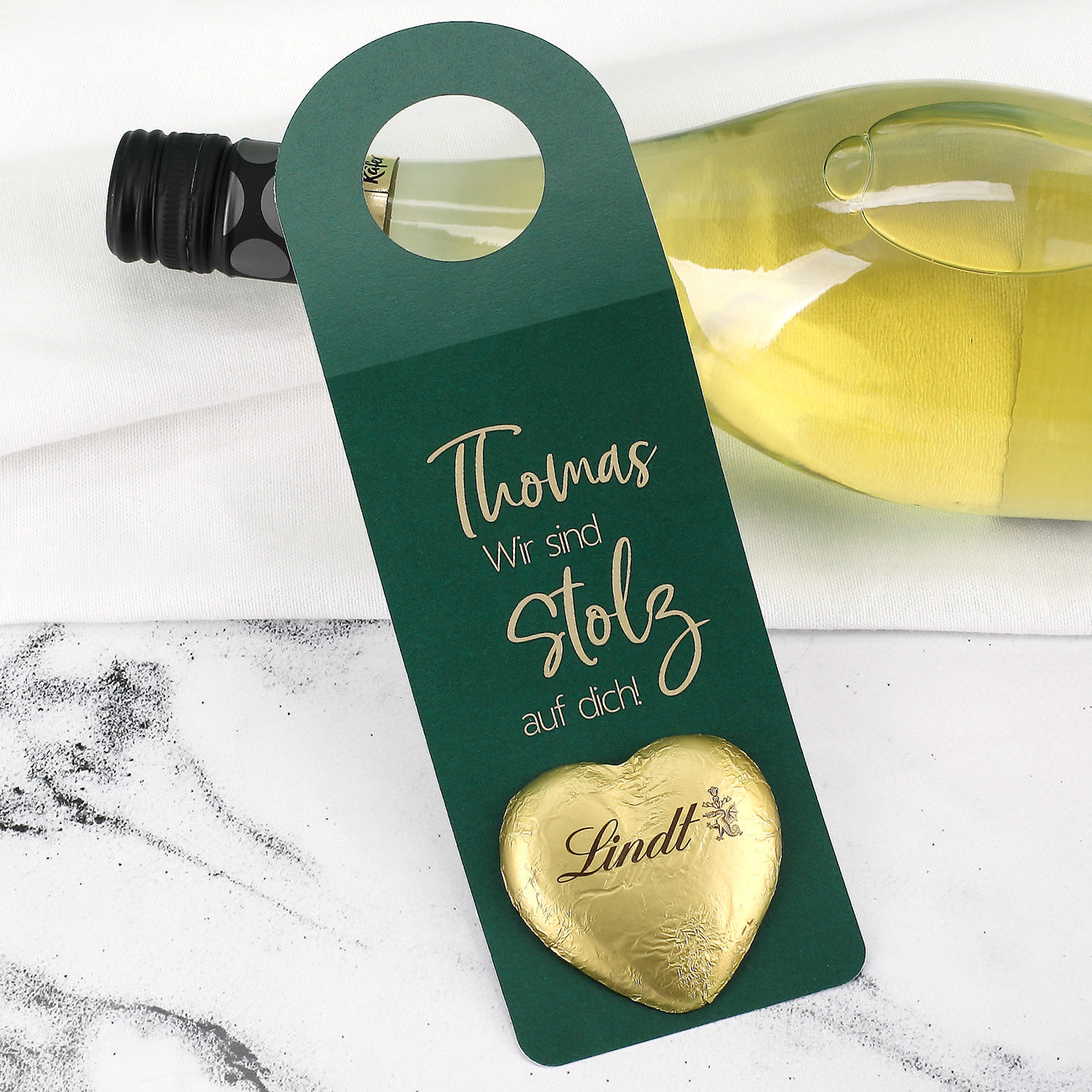 Geschenkset zur bestandenden Prüfung mit Käfer Secco