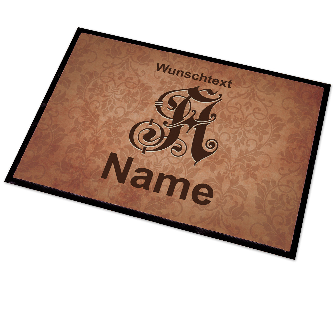 personalisierte Fussmatte mit Monogramm