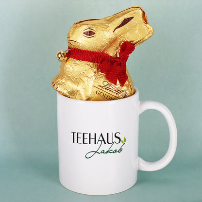 Tasse mit Logo bedruckt – Weiße Werbetasse (300 ml)