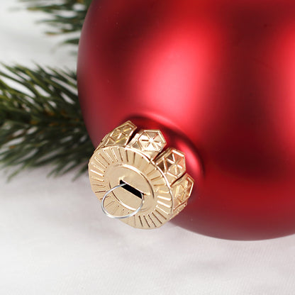 Christbaumkugel mit Firmenlogo Rot zum Aufhängen