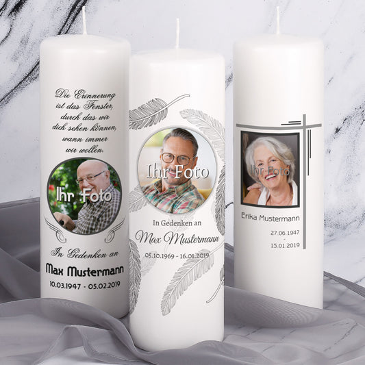 Musterpaket - 3x Foto Kerzen