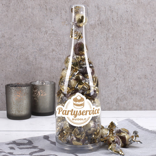 Pralinenflasche inkl. Druck des Logos