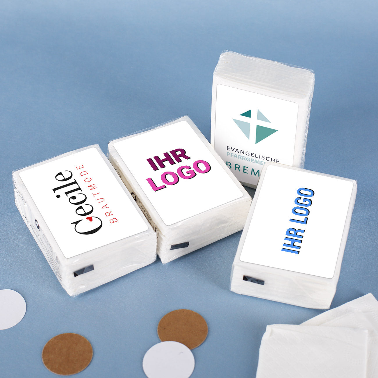 Taschentücher mit Firmenlogo