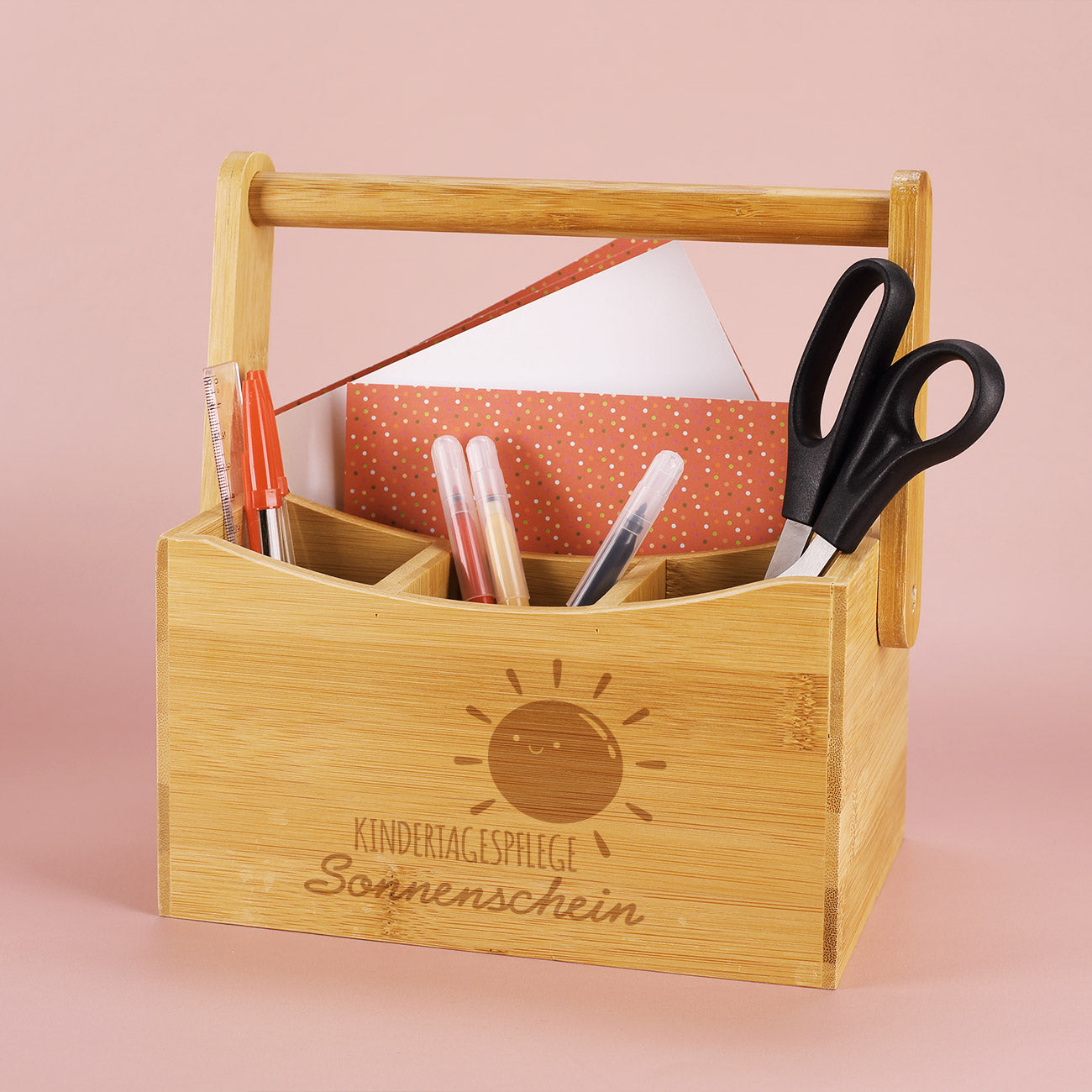 Stiftebox mit Logo graviert