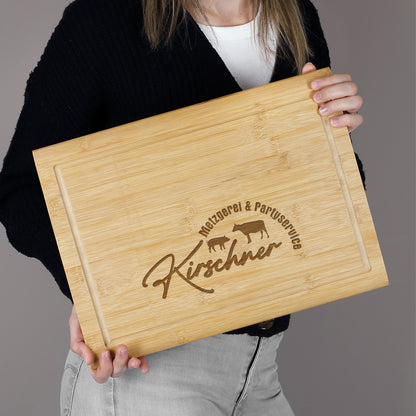 Bambusbrettchen "Mittel" für Lebensmittelbetrieb