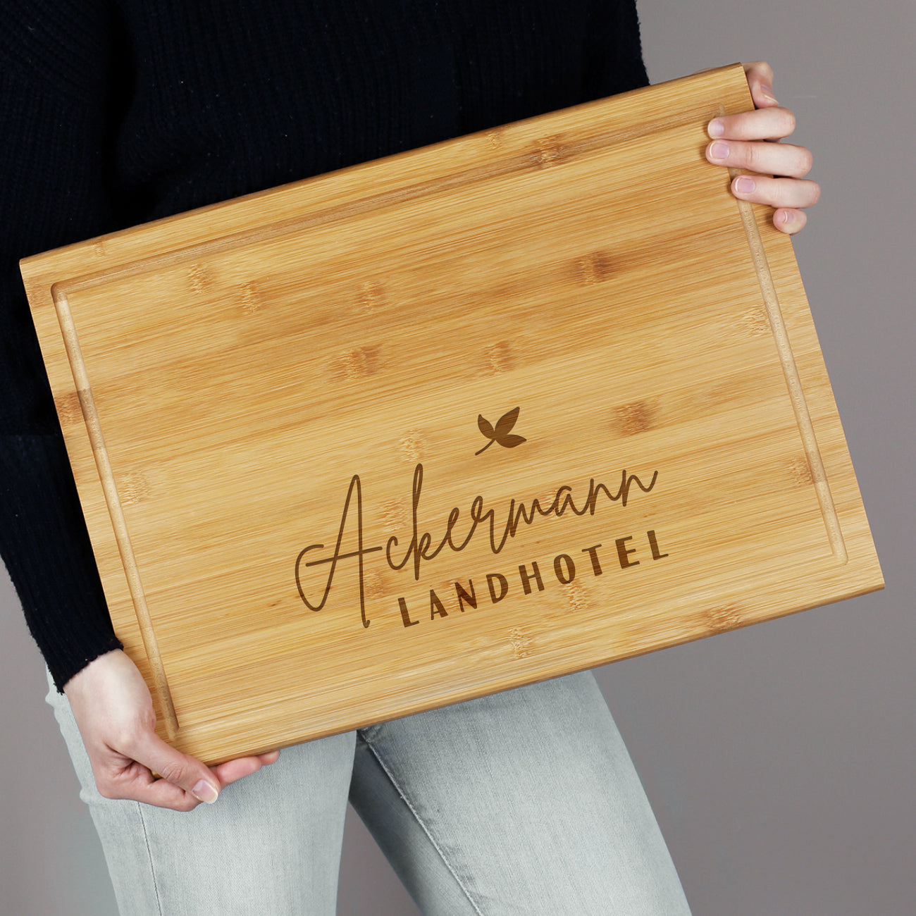 Bambusbrettchen Groß für Hotel