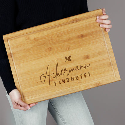 Bambusbrettchen Groß für Hotel