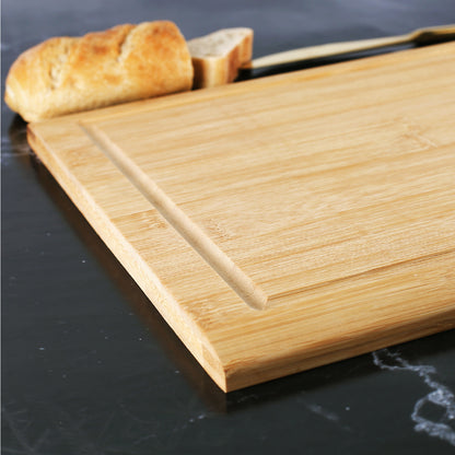 Bambusbrettchen Detailaufnahme Saftrille