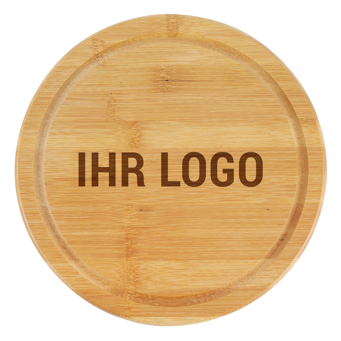 Logo Gravur auf Schneidebrett