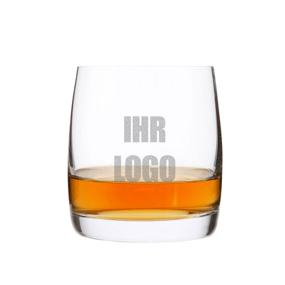 Trinkglas mit Logo graviert