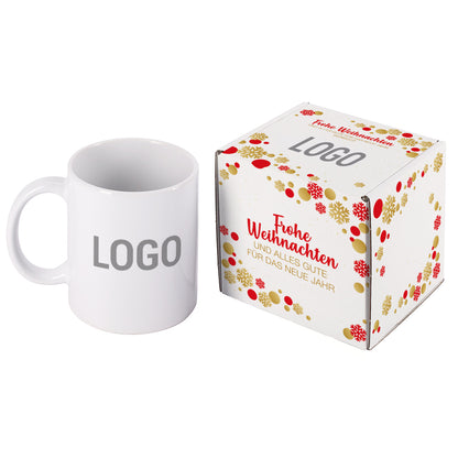 Weihnachtliches Geschenkset - Tasse und Verpackung