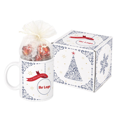 Geschenkset mit Lindor-Kugeln zu Weihnachten