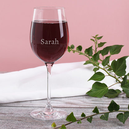 Geschenkset zu Weihnachten mit Holzbox, Weinglas und Wein