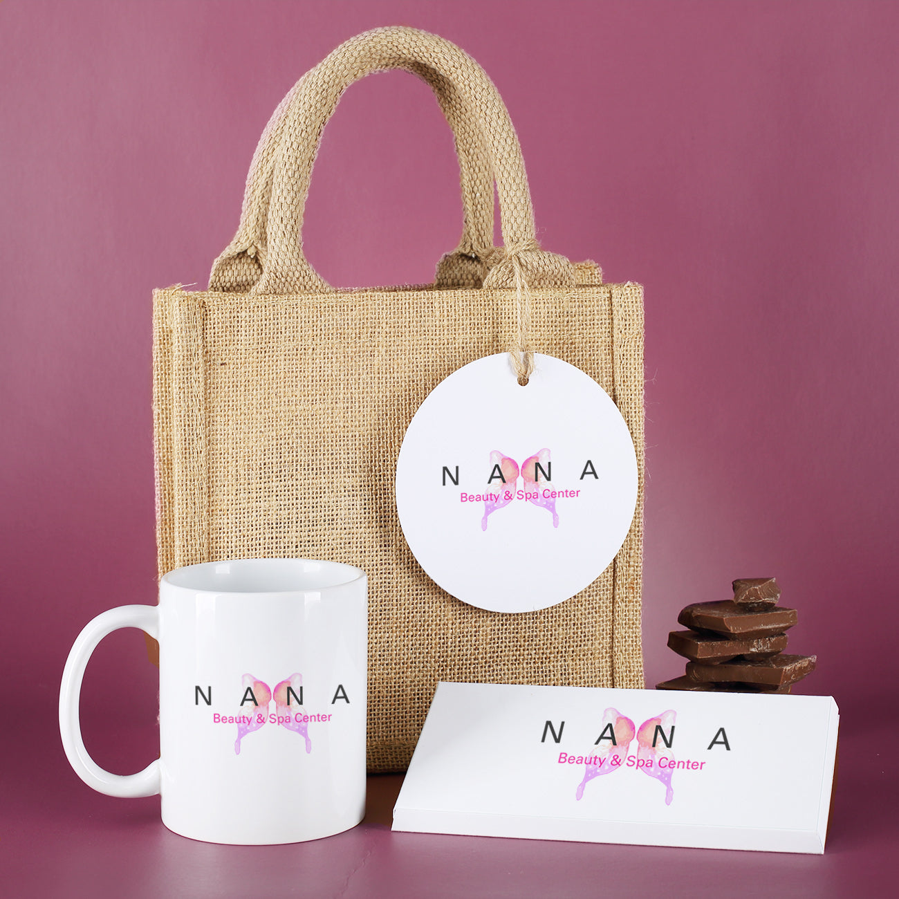 Mitarbeitergeschenk Tasse Schokolade