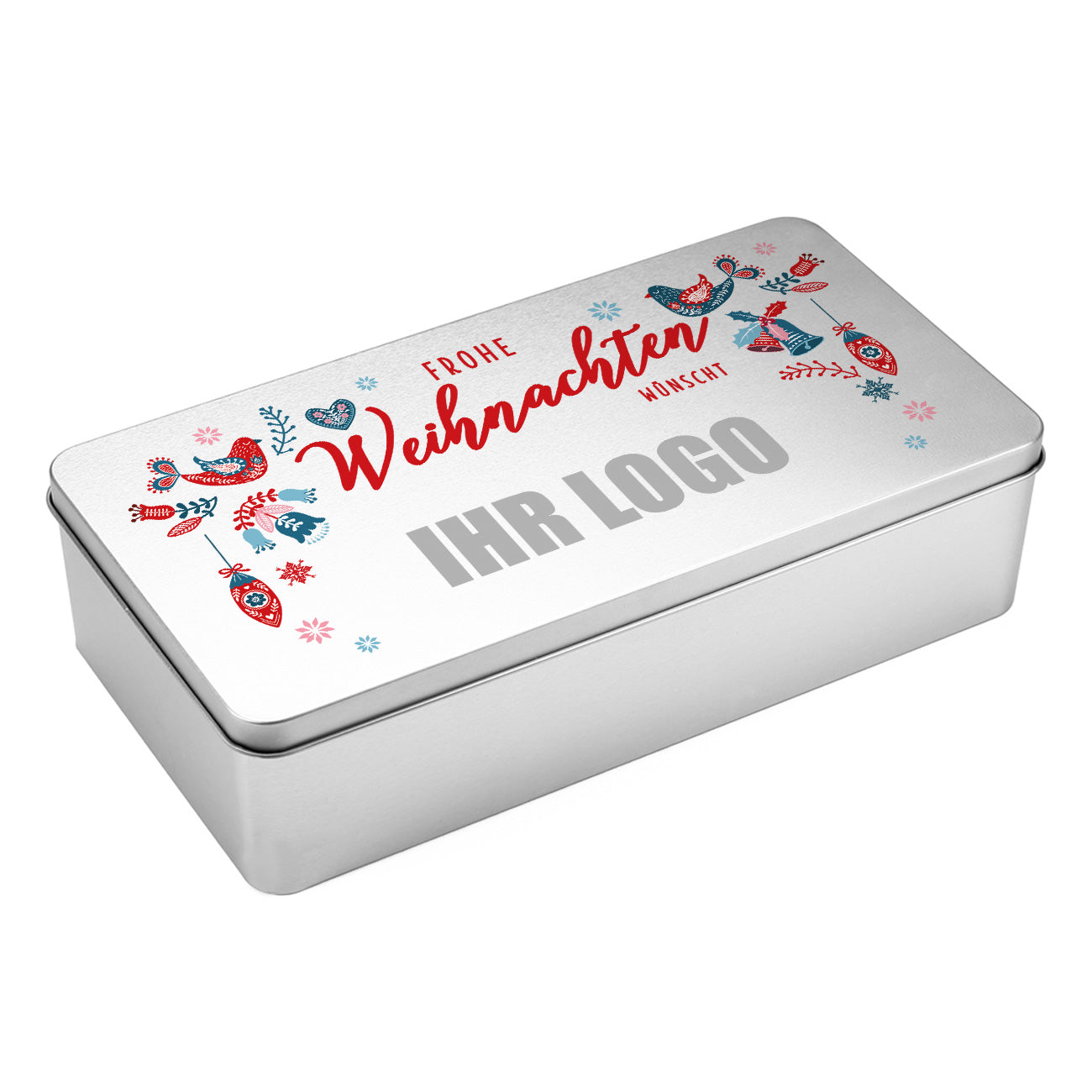 Stollendose "Frohe Weihnachten wünscht ..." blanko