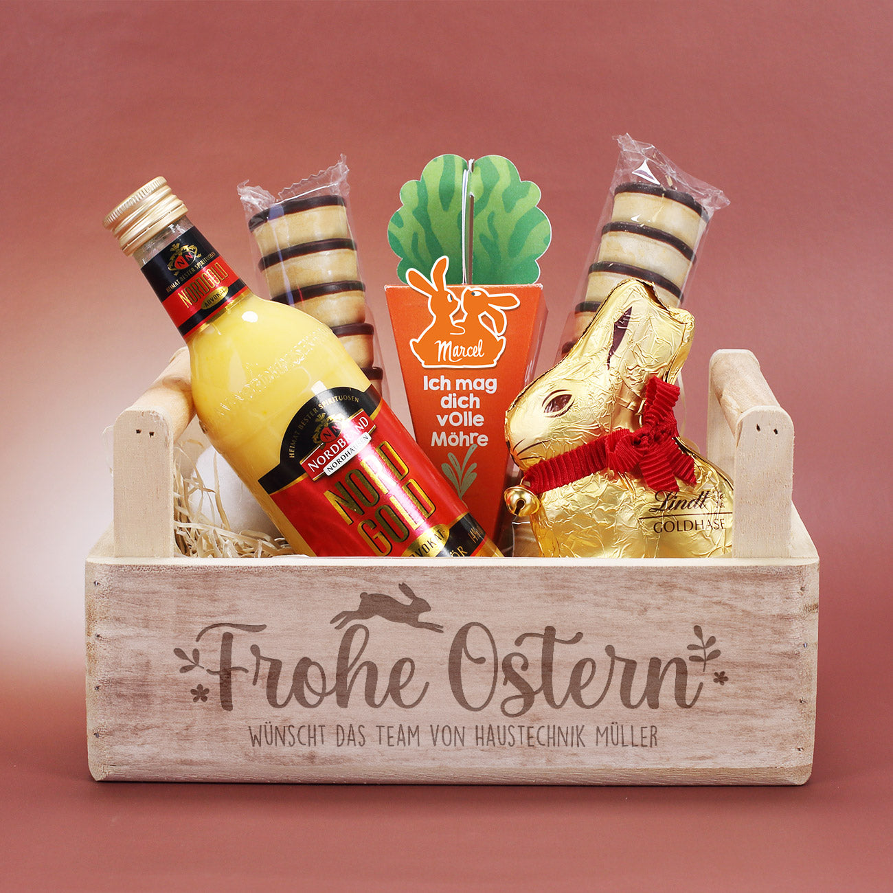 Osterkörbchen mit Lindt