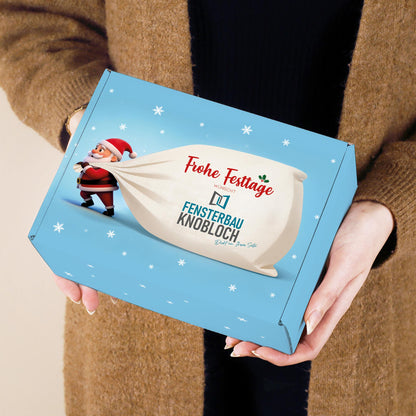 Glühwein-Geschenkset mit Firmenlogo | Weihnachtsgeschenk für Mitarbeiter
