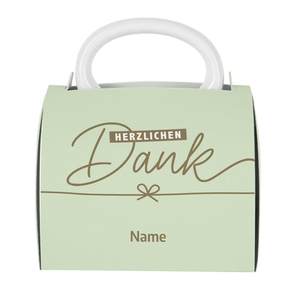 Tasse mit Initiale und Name sowie optionaler Geschenkverpackung