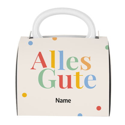 Tasse mit Initiale und Name sowie optionaler Geschenkverpackung