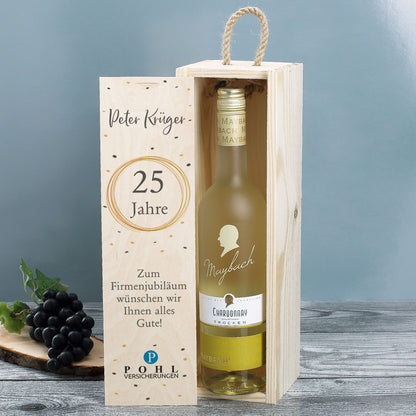 Personalisiertes Wein-Geschenkset zum Jubiläum