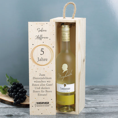 Personalisiertes Wein-Geschenkset zum Jubiläum