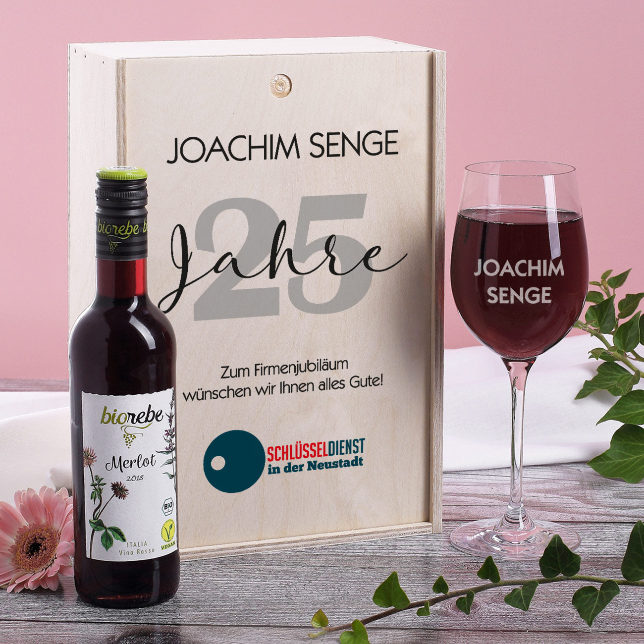 Wein-Geschenkset zum Jubiläum