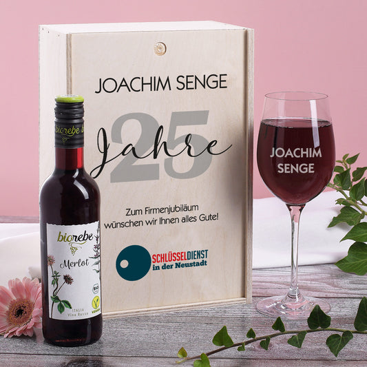 Wein-Geschenkset zum Jubiläum