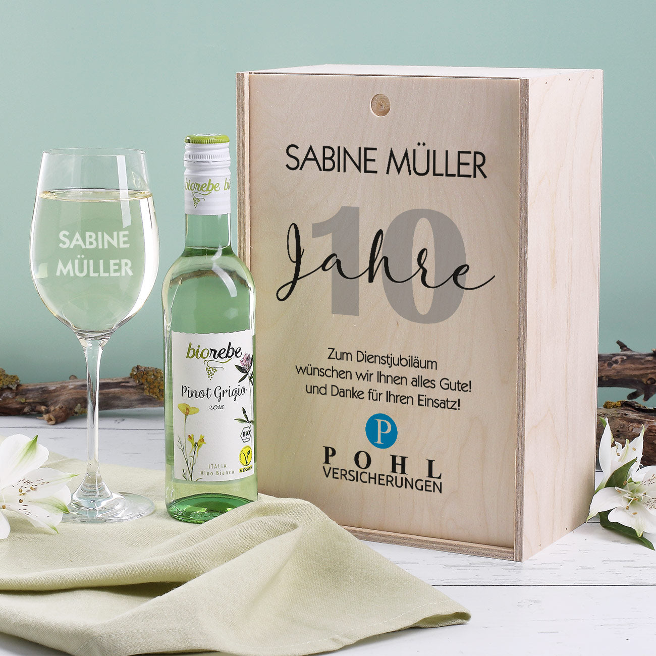 Wein-Geschenkset zum Jubiläum