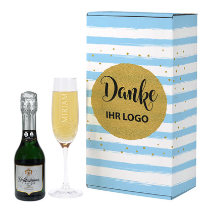 Geschenkset mit Logo und Wunschname für Mitarbeiter oder Geschäftskunden