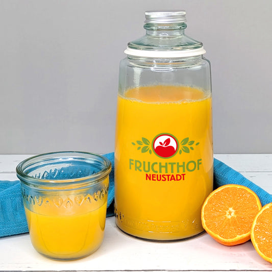 Glaskaraffe mit Trinkglas mit Firmenlogo bedruckt