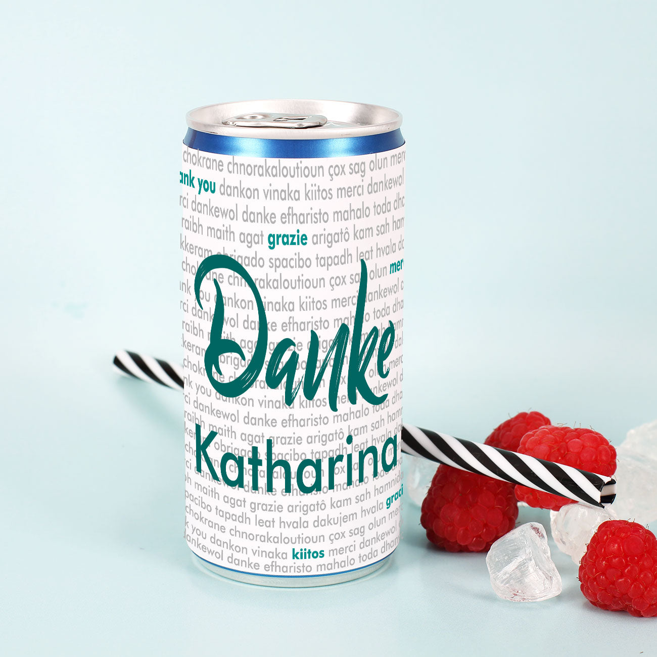 City Secco Dose mit Name - Danke